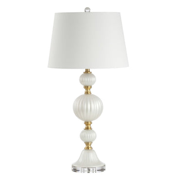 Maddie 30" Glass/Crystal LED Table Lamp - JONATHAN Y
